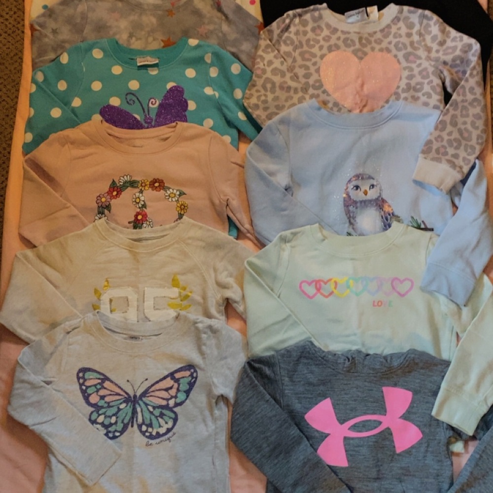 Kids Graphic Long Sleeve Tops - Assorted Colors
